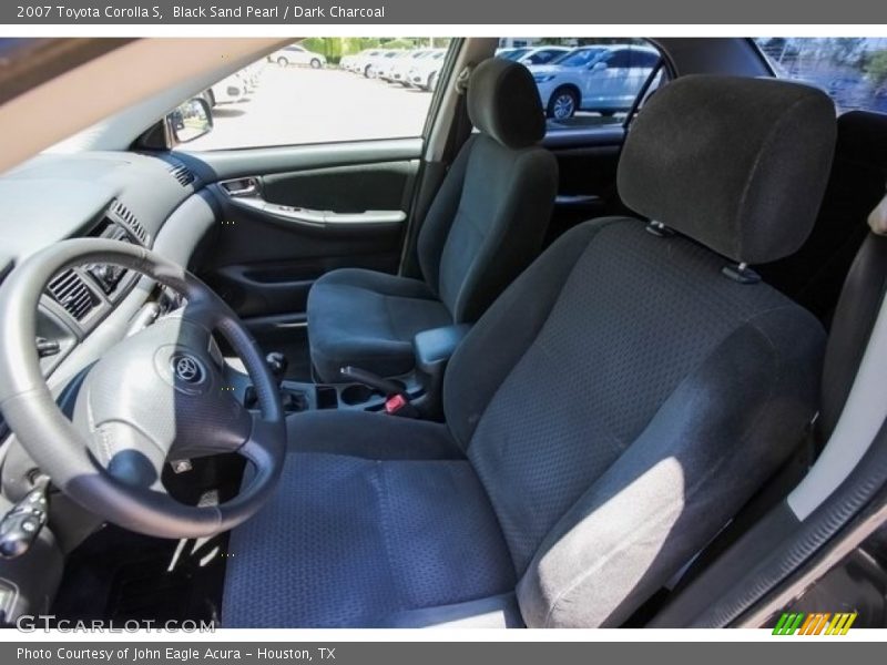 Black Sand Pearl / Dark Charcoal 2007 Toyota Corolla S