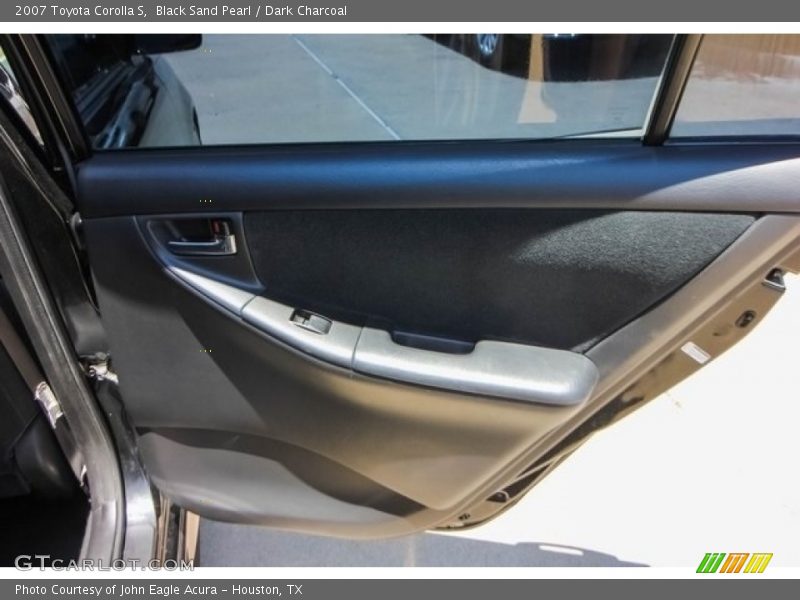 Black Sand Pearl / Dark Charcoal 2007 Toyota Corolla S