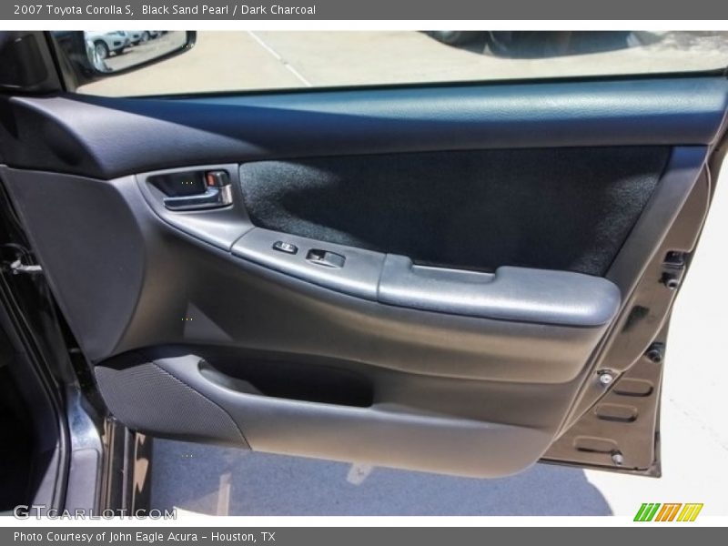 Black Sand Pearl / Dark Charcoal 2007 Toyota Corolla S