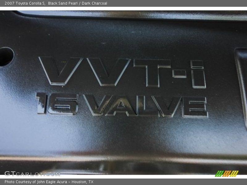 Black Sand Pearl / Dark Charcoal 2007 Toyota Corolla S