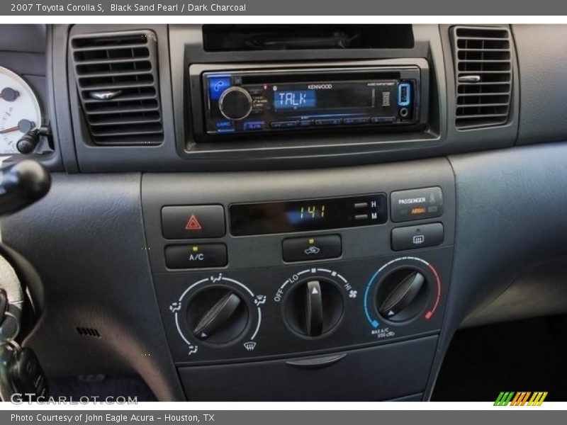 Black Sand Pearl / Dark Charcoal 2007 Toyota Corolla S