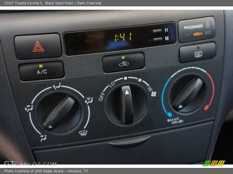 Black Sand Pearl / Dark Charcoal 2007 Toyota Corolla S