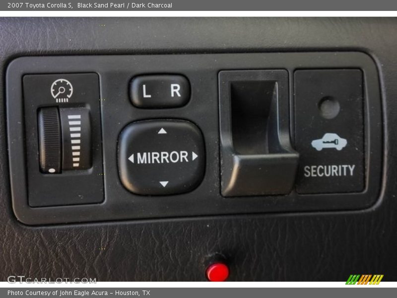 Black Sand Pearl / Dark Charcoal 2007 Toyota Corolla S