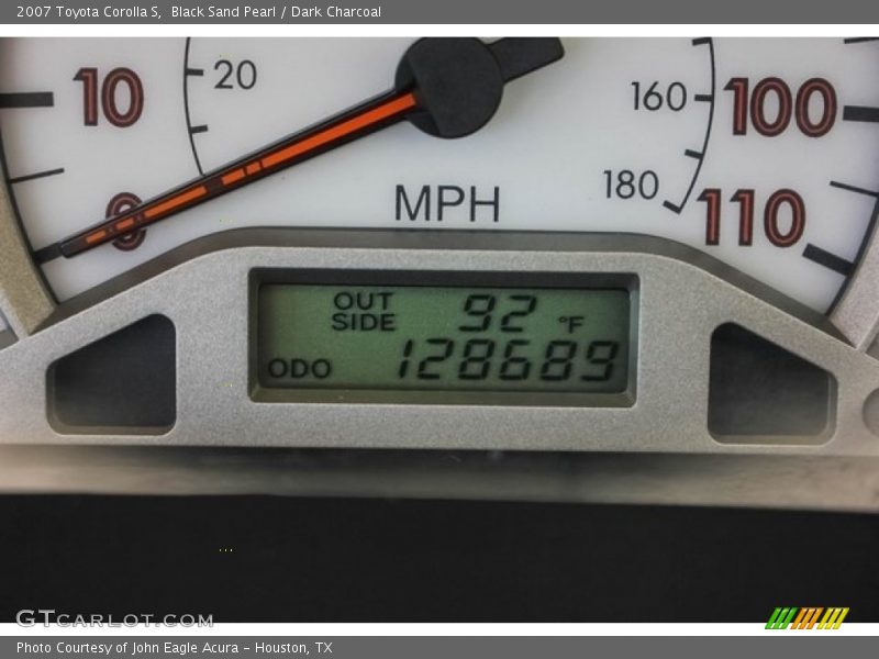 Black Sand Pearl / Dark Charcoal 2007 Toyota Corolla S