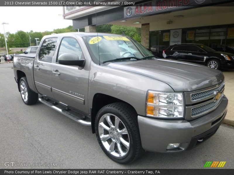 Fairway Metallic / Ebony 2013 Chevrolet Silverado 1500 LTZ Crew Cab 4x4