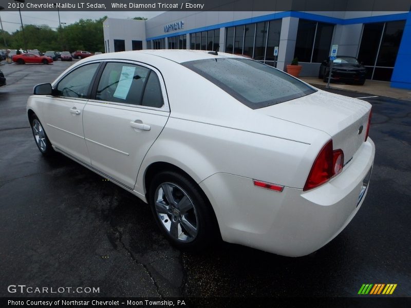 White Diamond Tricoat / Ebony 2010 Chevrolet Malibu LT Sedan