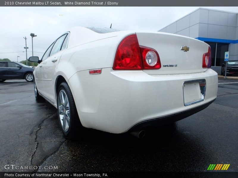 White Diamond Tricoat / Ebony 2010 Chevrolet Malibu LT Sedan