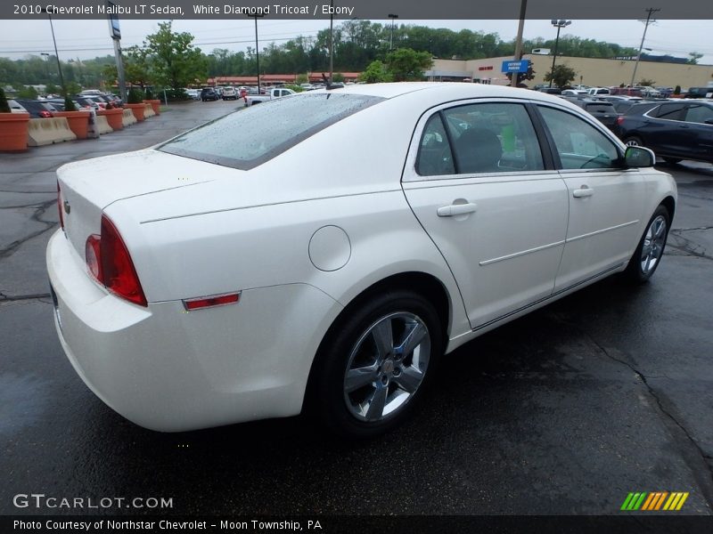 White Diamond Tricoat / Ebony 2010 Chevrolet Malibu LT Sedan