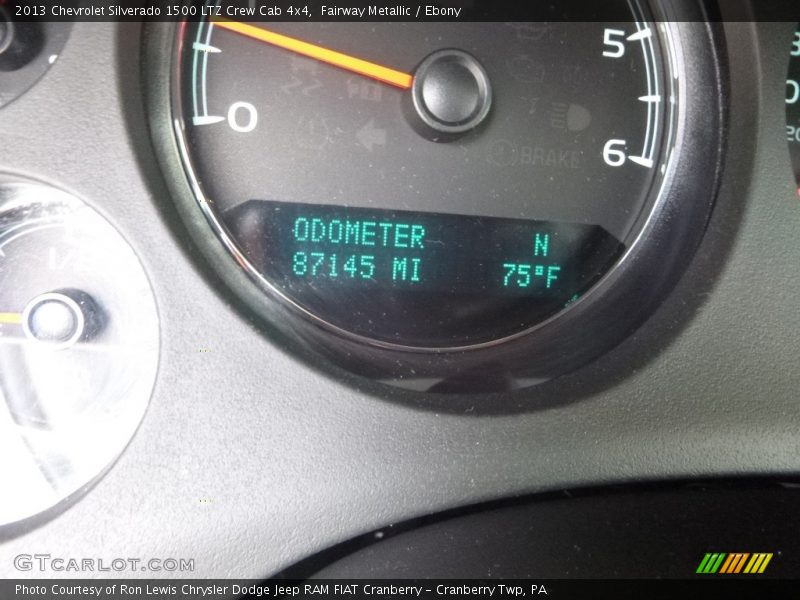 Fairway Metallic / Ebony 2013 Chevrolet Silverado 1500 LTZ Crew Cab 4x4