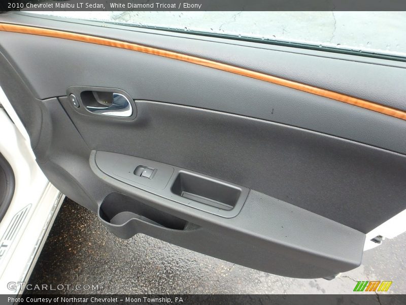 White Diamond Tricoat / Ebony 2010 Chevrolet Malibu LT Sedan