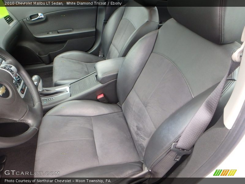 White Diamond Tricoat / Ebony 2010 Chevrolet Malibu LT Sedan