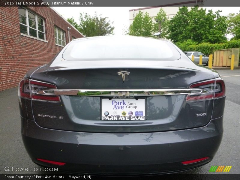 Titanium Metallic / Gray 2016 Tesla Model S 90D
