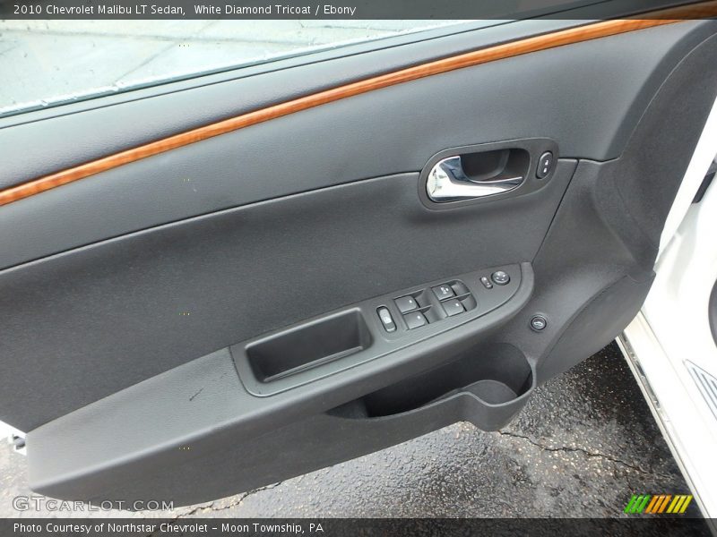 White Diamond Tricoat / Ebony 2010 Chevrolet Malibu LT Sedan