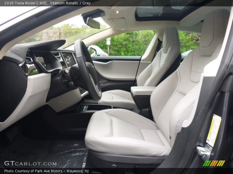 Front Seat of 2016 Model S 90D