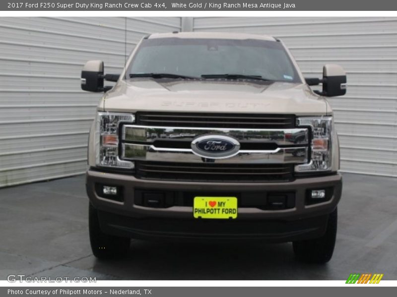 White Gold / King Ranch Mesa Antique Java 2017 Ford F250 Super Duty King Ranch Crew Cab 4x4