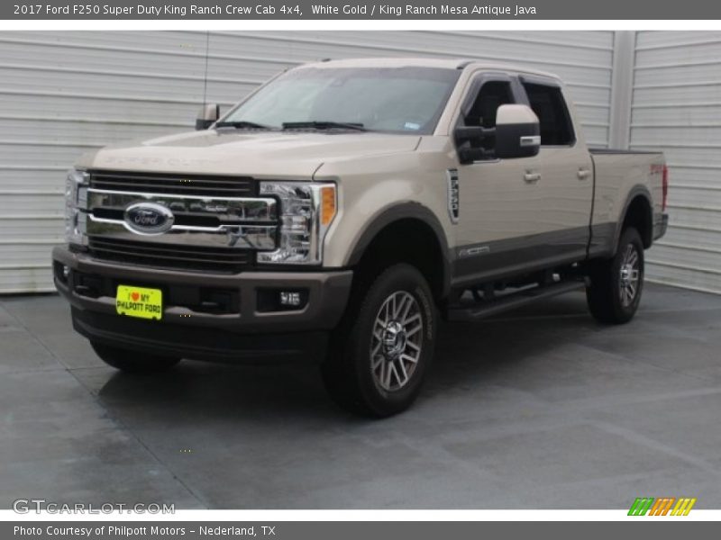 White Gold / King Ranch Mesa Antique Java 2017 Ford F250 Super Duty King Ranch Crew Cab 4x4