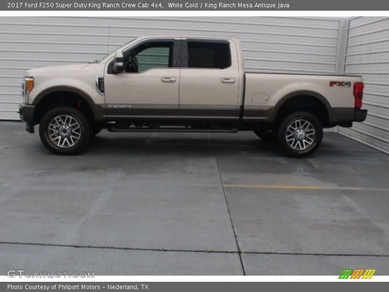White Gold / King Ranch Mesa Antique Java 2017 Ford F250 Super Duty King Ranch Crew Cab 4x4