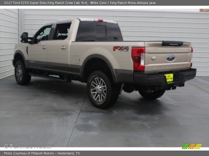White Gold / King Ranch Mesa Antique Java 2017 Ford F250 Super Duty King Ranch Crew Cab 4x4