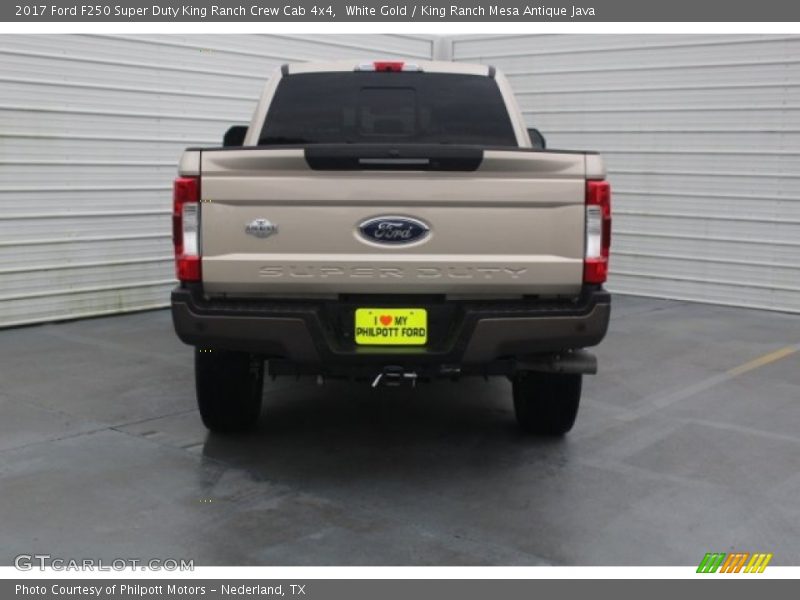 White Gold / King Ranch Mesa Antique Java 2017 Ford F250 Super Duty King Ranch Crew Cab 4x4