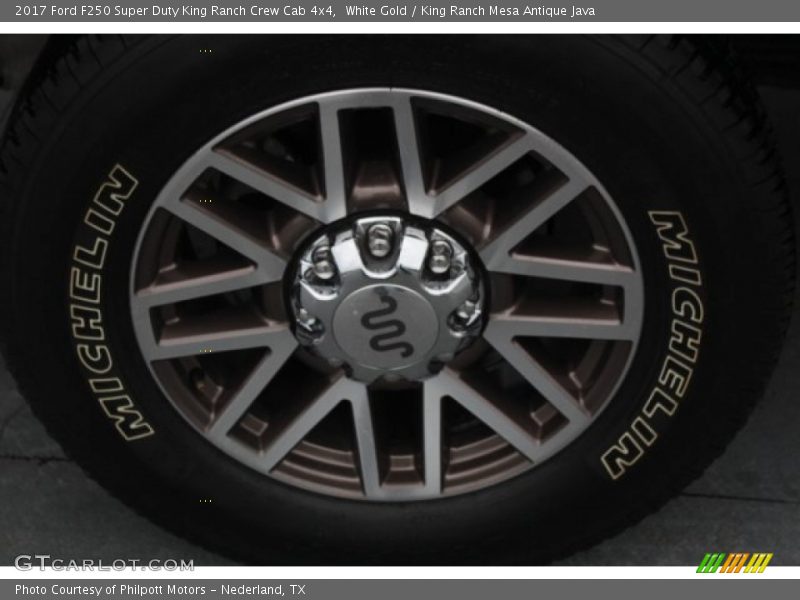 White Gold / King Ranch Mesa Antique Java 2017 Ford F250 Super Duty King Ranch Crew Cab 4x4