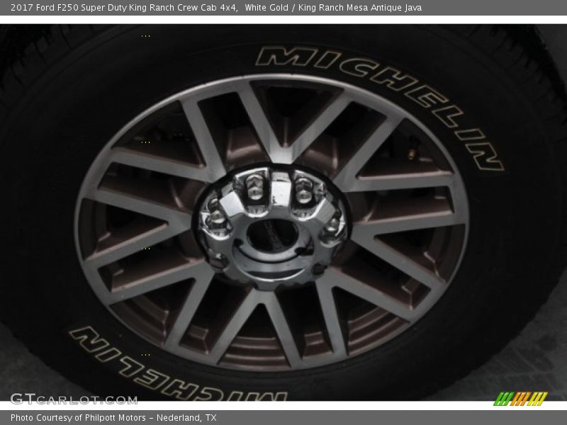 White Gold / King Ranch Mesa Antique Java 2017 Ford F250 Super Duty King Ranch Crew Cab 4x4
