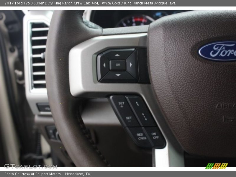 White Gold / King Ranch Mesa Antique Java 2017 Ford F250 Super Duty King Ranch Crew Cab 4x4