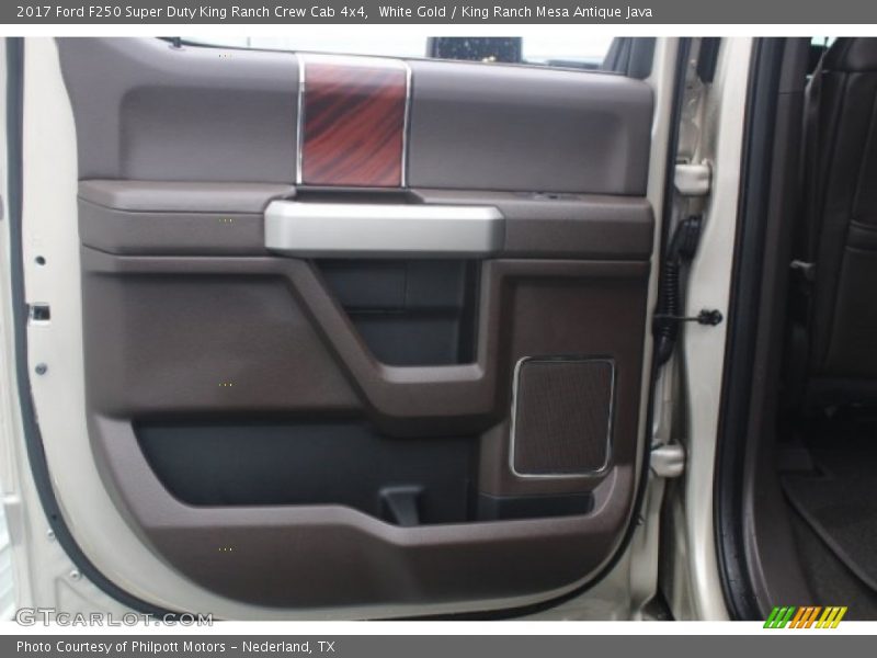 White Gold / King Ranch Mesa Antique Java 2017 Ford F250 Super Duty King Ranch Crew Cab 4x4