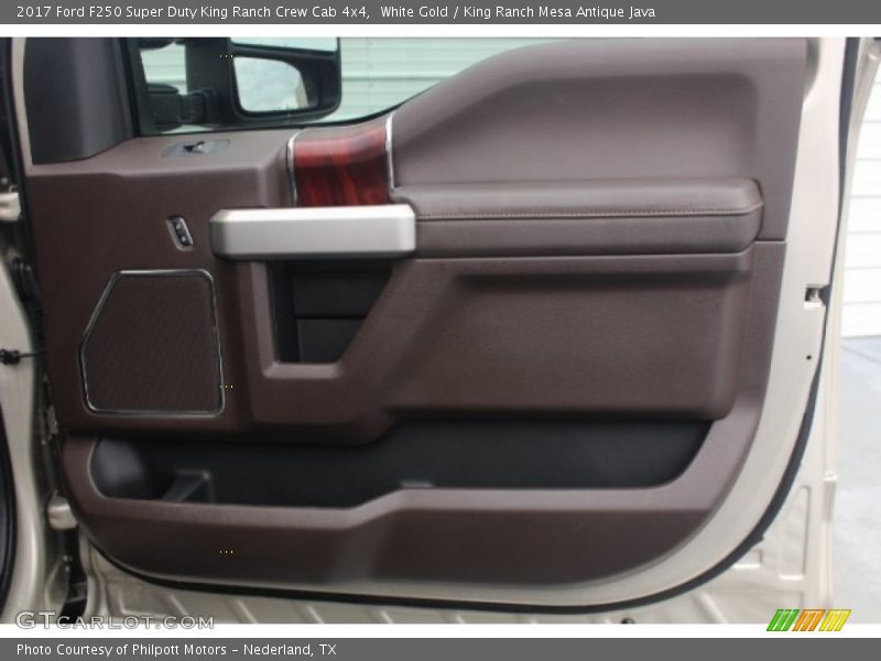 White Gold / King Ranch Mesa Antique Java 2017 Ford F250 Super Duty King Ranch Crew Cab 4x4