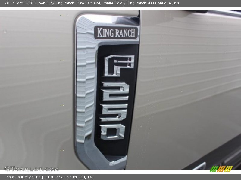 White Gold / King Ranch Mesa Antique Java 2017 Ford F250 Super Duty King Ranch Crew Cab 4x4