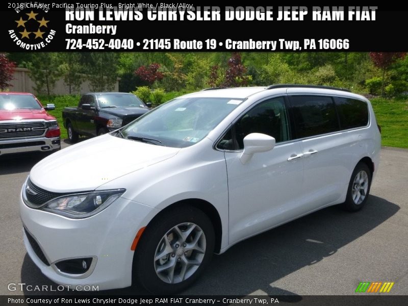Bright White / Black/Alloy 2018 Chrysler Pacifica Touring Plus