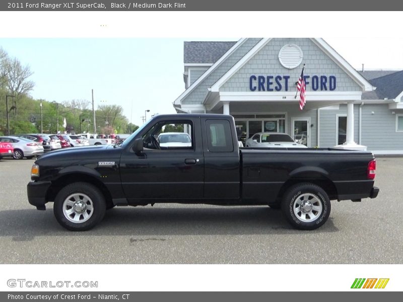 Black / Medium Dark Flint 2011 Ford Ranger XLT SuperCab