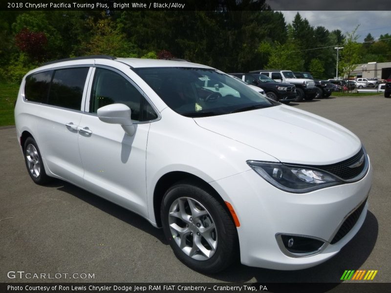 Bright White / Black/Alloy 2018 Chrysler Pacifica Touring Plus