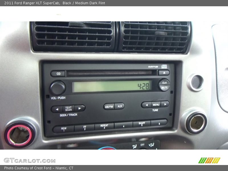 Black / Medium Dark Flint 2011 Ford Ranger XLT SuperCab