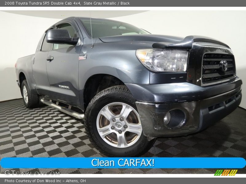 Slate Gray Metallic / Black 2008 Toyota Tundra SR5 Double Cab 4x4