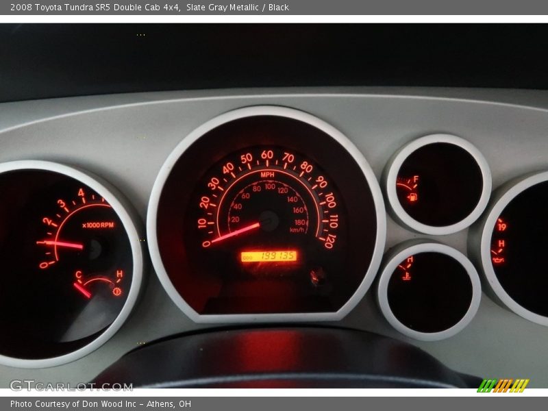 Slate Gray Metallic / Black 2008 Toyota Tundra SR5 Double Cab 4x4