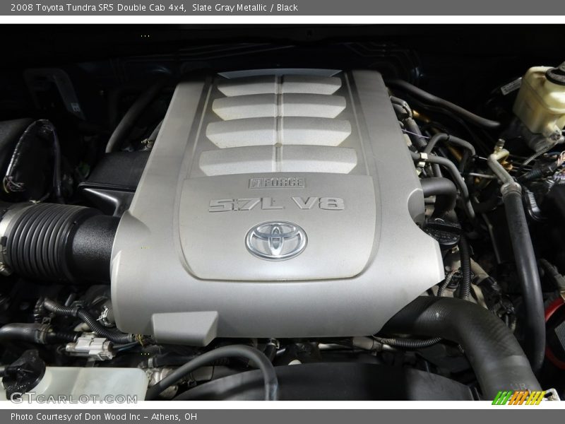 Slate Gray Metallic / Black 2008 Toyota Tundra SR5 Double Cab 4x4