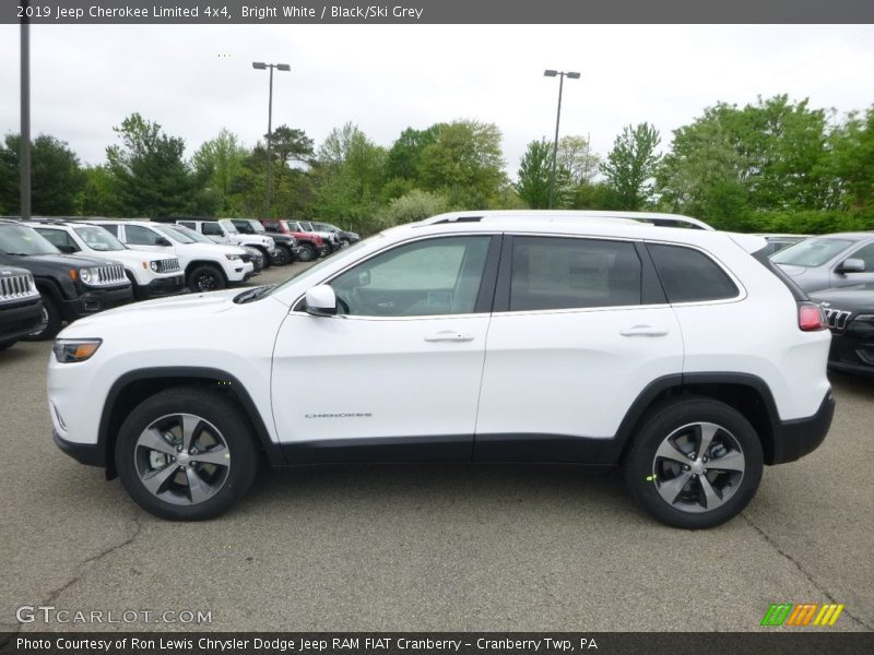 Bright White / Black/Ski Grey 2019 Jeep Cherokee Limited 4x4