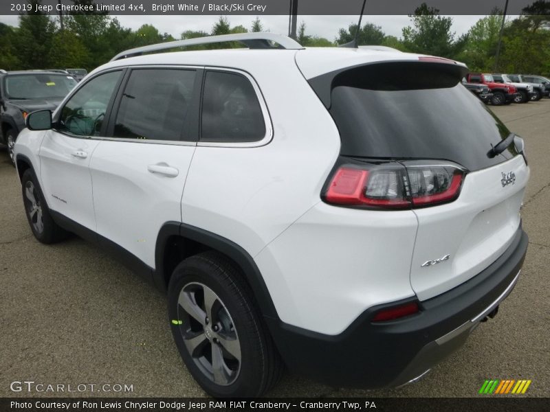 Bright White / Black/Ski Grey 2019 Jeep Cherokee Limited 4x4