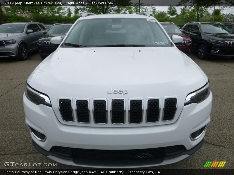 Bright White / Black/Ski Grey 2019 Jeep Cherokee Limited 4x4