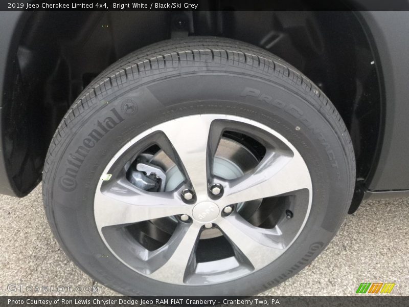 Bright White / Black/Ski Grey 2019 Jeep Cherokee Limited 4x4