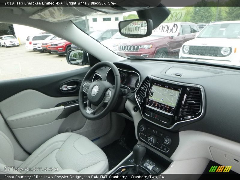 Bright White / Black/Ski Grey 2019 Jeep Cherokee Limited 4x4