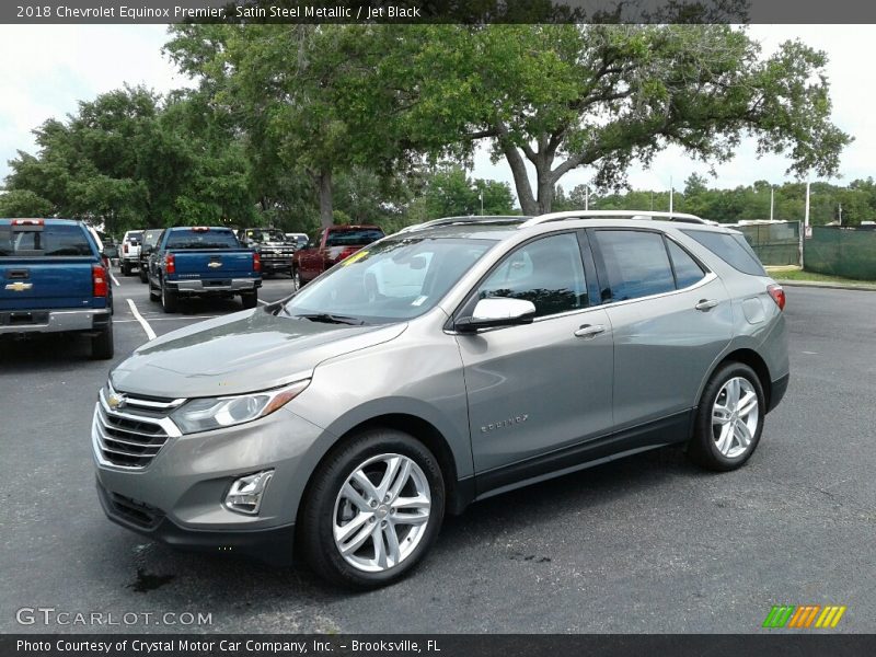 Satin Steel Metallic / Jet Black 2018 Chevrolet Equinox Premier