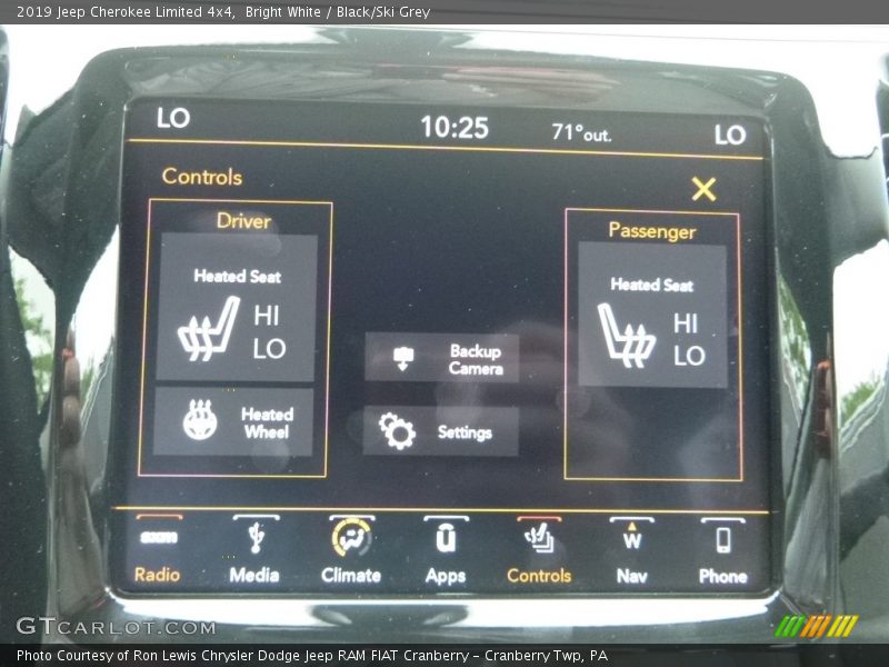 Bright White / Black/Ski Grey 2019 Jeep Cherokee Limited 4x4