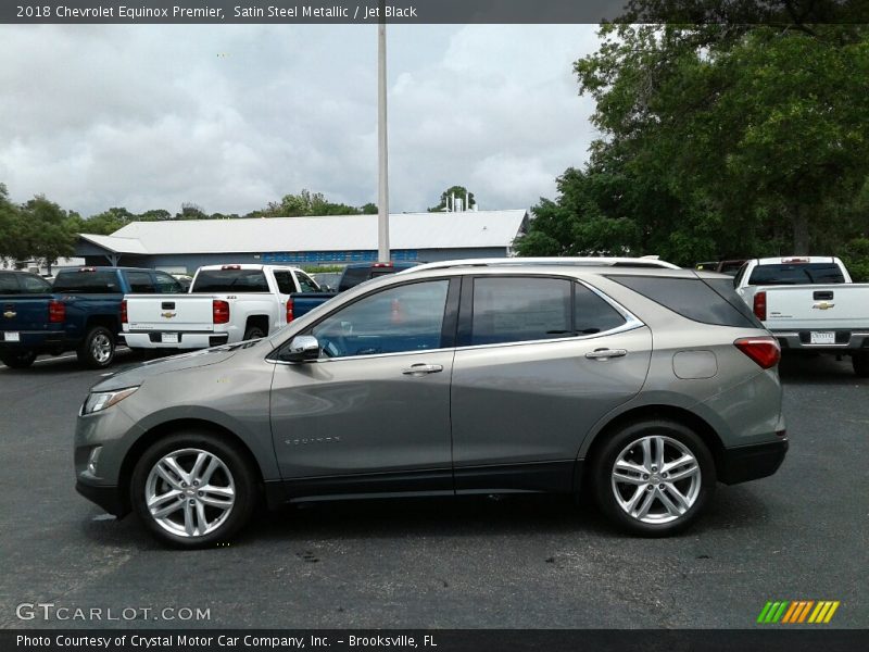Satin Steel Metallic / Jet Black 2018 Chevrolet Equinox Premier