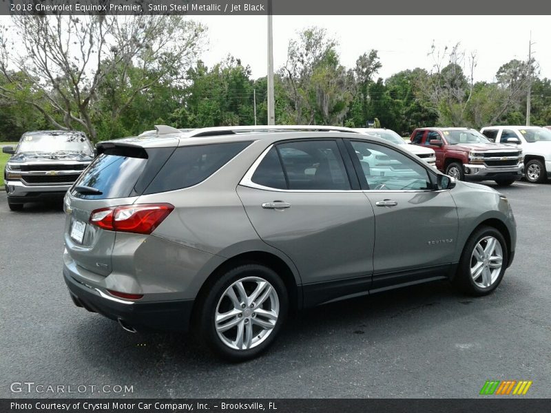 Satin Steel Metallic / Jet Black 2018 Chevrolet Equinox Premier