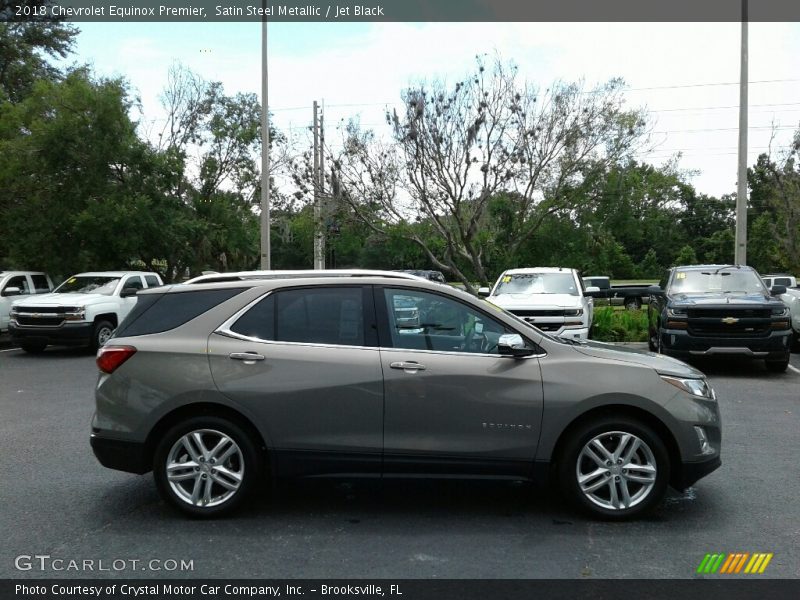 Satin Steel Metallic / Jet Black 2018 Chevrolet Equinox Premier