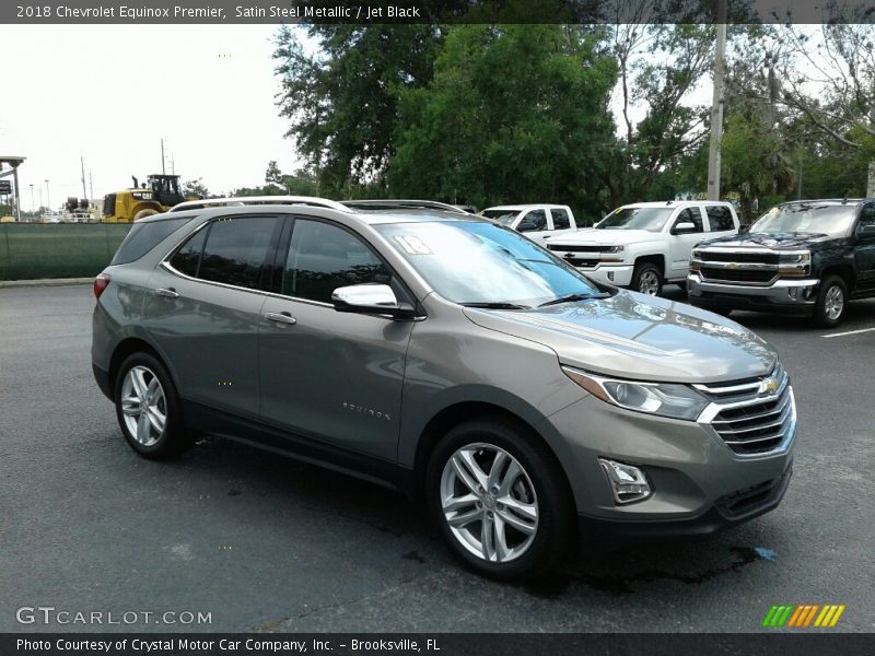 Satin Steel Metallic / Jet Black 2018 Chevrolet Equinox Premier