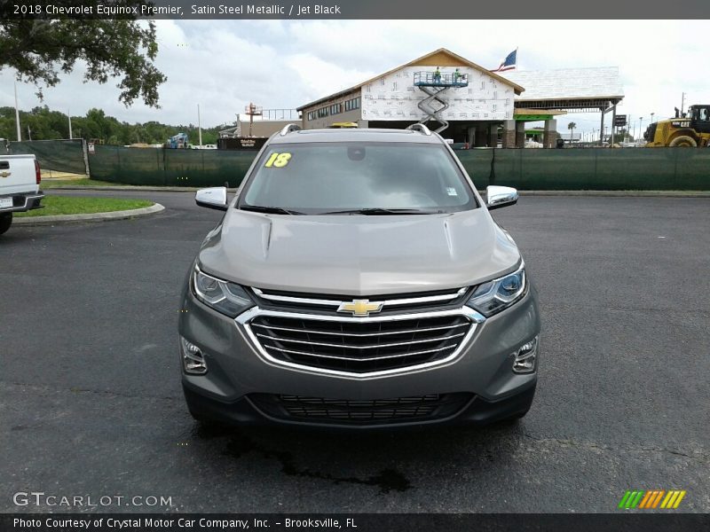 Satin Steel Metallic / Jet Black 2018 Chevrolet Equinox Premier