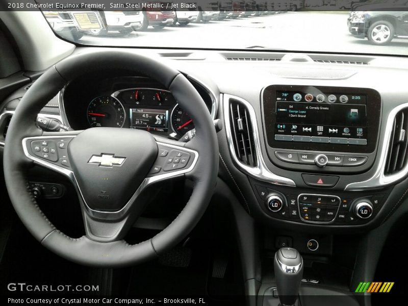 Satin Steel Metallic / Jet Black 2018 Chevrolet Equinox Premier