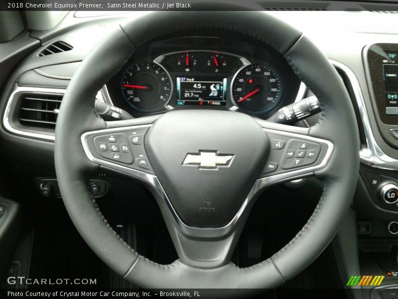 Satin Steel Metallic / Jet Black 2018 Chevrolet Equinox Premier